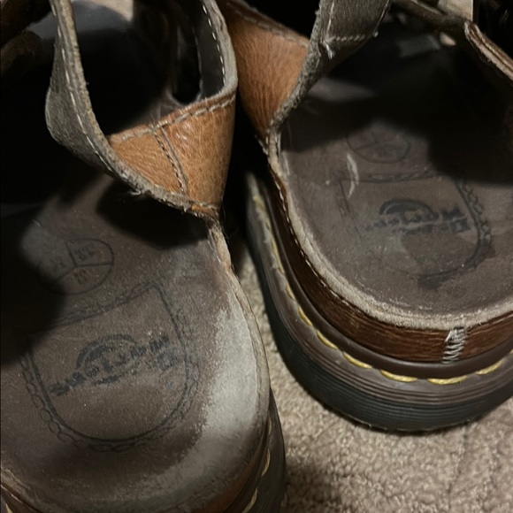 Vintage Dr. Martens Dark Brown Leather Sandals - Picture 3 of 3